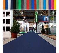 casa pura Tappeto Messet fino a 40 m di lunghezza - ignifugo - tappeto di avvento, tappeto VIP - Prodotto per uso privato e commerciale., Polipropilene, Blu scuro, 2 m x 15 m