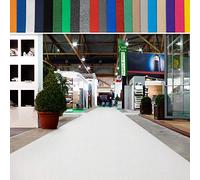 casa pura Tappeto Messet fino a 40 m di lunghezza - ignifugo - tappeto di avvento, tappeto VIP - Prodotto per uso privato e commerciale., Polipropilene, bianco, 2 m x 40 m