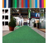 casa pura Tappeto Messet fino a 40 m di lunghezza - ignifugo - tappeto di avvento, tappeto VIP - Prodotto per uso privato e commerciale., Polipropilene, verde scuro, 1 m x 30 m