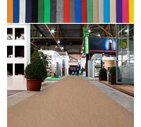 casa pura Tappeto Messet fino a 40 m di lunghezza - ignifugo - tappeto di avvento, tappeto VIP - Prodotto per uso privato e commerciale., Polipropilene, beige., 1 m x 30 m