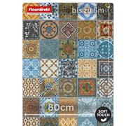 casa Pura Tappeto passatoia Bonita Patchwork Modello in Stile Vintage - Tappeto Moderno per corridoio, Cucina, Camera da Letto a Pelo Basso corridoio, passatoia da Cucina, Lana, 80 x 300 cm