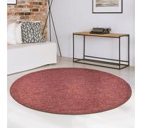 casa pura Tappeto rotondo, diametro 120 cm, terra, antiscivolo e piatto, per corridoio, soggiorno, cucina, camera da letto, ideale anche come base per sedia da scrivania, Londra