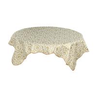 Casa resistente acqua-olio tovaglia prova tabella coperta stoffa Dorato 70"x70"
