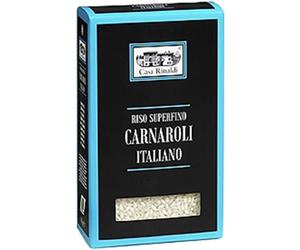 Casa Rinaldi - Riso Carnaroli, Chicco Grande, Ideale per Primi Piatti come il Risotto e Insalate di Riso, Sapore Neutro, Pacco da 1 Kg