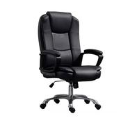 Casa Sedia da ufficio aziendale Sedia per computer di casa Sedia girevole per l'apprendimento con schienale alto Sedia ergonomica per il personale confortevole (nero)