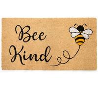 Casa Service ASOLO Zerbino 40x75cm in Cocco Naturale e Gomma PVC Rettangolare per ingresso con Animali (C - Bee Kind)