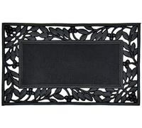 Casa Service IRON Zerbino Gomma 45x75 cm per Ingresso, da Esterno, Stile Ferro battuto, Decorato, Resistente, Antiscivolo, Drenante (Rectangular Full)