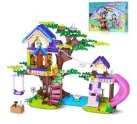 Casa sull’Albero Friends con Luci LED, 791 Pezzi, Set da Costruzione con Altalena e Scivolo, Regalo Creativo per Bambini e Bambine dai 6 ai 12+ Anni