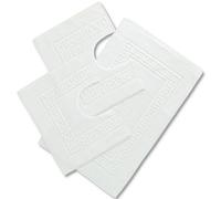 CASA TESSILE Torino Set 3 tappeti Bagno in Spugna, 1 cm 60X90 + 2 Girowater cm 60x45 - Bianco