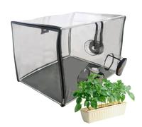 Casa verde trasparente copertura in PVC, impermeabile, portatile, serra,31,5 x 19,69 pollici, capannone di funghi con 3 aperture, regali da giardino per donne e uomini