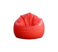 Casa Vital Panca Softy, ø 60 x 105 cm, resistente pelle PU, impermeabile, doppia cucitura, chiusura lampo sicura per bambini, per soggiorno, camera dei bambini e ragazzi (rosso)