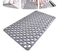 Casaandbeyond Shower Mat,Casa and Beyond Shower Mat with Suction Cups and Drain Holes,Machine Washable, Bathtub Mat NonSlip (Gray, 88 * 40cm)