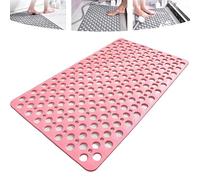 Casaandbeyond Shower Mat,Casa and Beyond Shower Mat with Suction Cups and Drain Holes,Machine Washable, Bathtub Mat NonSlip (Pink, 88 * 40cm)