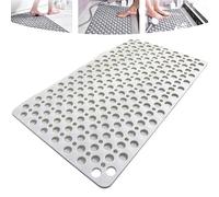 Casaandbeyond Shower Mat,Casa and Beyond Shower Mat with Suction Cups and Drain Holes,Machine Washable, Bathtub Mat NonSlip (White, 75 * 43cm)