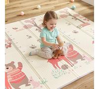 CASABEL Tappeto Gioco Evolutivo 180×150 cm, Pieghevole, Impermeabile e Spesso, Fantasia Foresta, Grande Formato, Colorato, Facile da Riporre e Trasportare