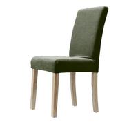 CASAbella Coprisedia vesti sedia elasticizzato con schienale 4 pezzi tinta unita millerighe mod. IRIS (Verde)