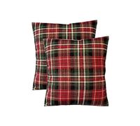 CASABELLAPIU Idee Regalo: Coppia Cuscini in Gobelin Natalizio Alta Qualità, Sfoderabile, Lavabile, 100% Made in Italy