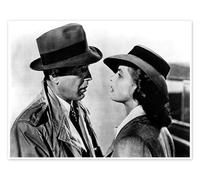 Casablanca, 1942 Poster 40 x 30 cm Nero e Bianco Quadri Decorazione per pareti