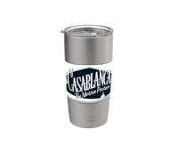 Casablanca Black and White Logo Bicchiere termico in acciaio inox doppia parete