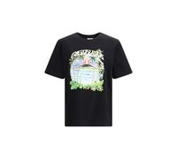 Casablanca Black Cotton T-Shirt - S