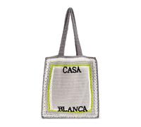 Casablanca - Borsa all'uncinetto con logo - - Bags - unisex - Grigio - ONE SIZE