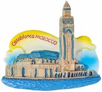Casablanca, calamita da frigorifero Marocco, souvenir da viaggio, decorazione 3D, collezione artigianale