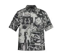 Casablanca - Camicia a maniche corte con stampa grafica - - Shirts - Uomo - Nero - S