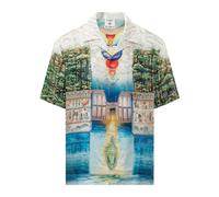 Casablanca - Camicia a Maniche Corte Trompe L Oeil - - Shirts - Uomo - Multicolore - L