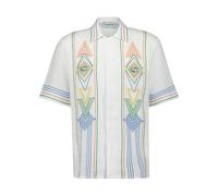Casablanca - Camicia in Lino Musicale con Colletto Cubano - -Blouses & Shirts -Donna -Multicolore -L