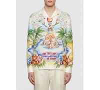 CASABLANCA Camicia The Cosmic Eden in lino stampato L Fa01