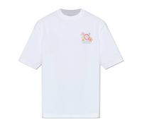 Casablanca - Collage D'Icones T-Shirt - - Tops - Uomo - Bianco - XL