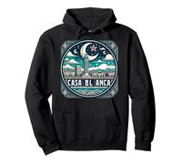 Casablanca Costume Marocchino Souvenir Marocco Skyline Felpa con Cappuccio