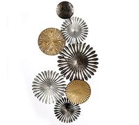 Casablanca Decorazione da parete rustica, con oggetti rotondi, 88 x 45 cm