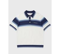 Casablanca MESH STRIPE POLO men Polos blue|white in taglia:XL