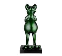 Casablanca modernes Design GILDE Poly Skulp Frog verde metallizzato H65 cm