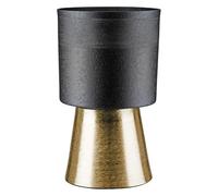 Casablanca Nama - Vaso cilindrico in alluminio, 29 cm x 18 cm, colore: Nero