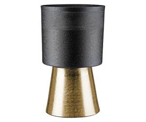 Casablanca Nama - Vaso cilindrico in alluminio, 29 cm x 18 cm, colore: Nero