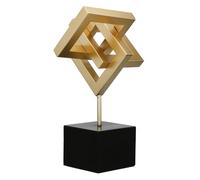 Casablanca - Oggetto decorativo Connect in metallo, colore oro, opaco, altezza 40 cm x larghezza 23 cm, decorazione per finestre