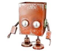 Casablanca Robotic - Portavaso in metallo, finitura anticata, altezza 38 cm x larghezza 34 cm, forma robotica