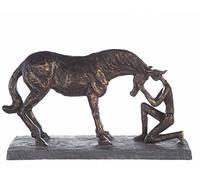 Casablanca - Scultura decorativa in poliresina, 32 x 19 cm, colore: bronzo