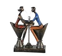 Casablanca - Scultura decorativa, tavolo per due, tavolo per due, appuntamento, poli, altezza 25 cm