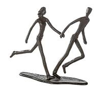 Casablanca Scultura Esecuzione brunito ferro 17x18x7cm Deko figura Dekofigur figura coppia di ferro