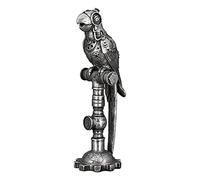 Casablanca - Scultura Steampunk Parrot - Poly altezza 30,5 cm
