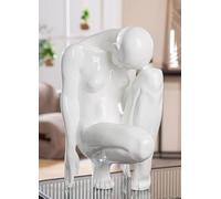 Casablanca Signora - Statuetta in resina bianca lucida a forma di donna, altezza 41 cm, larghezza 31 cm, profondità 21 cm
