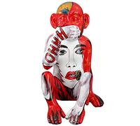 Casablanca - Statuetta decorativa a forma di animale, scultura scimmia, scimmia, scimmia colorata, decorazione moderna per soggiorno, altezza 39 cm