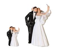 Casablanca Statuetta per Matrimonio Selfie, Grande Coppia di sposi con Cellulare
