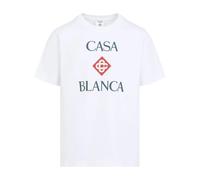 Casablanca - T-shirt con stampa logo - - Tops - Uomo - Bianco - XL