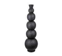 Casablanca Vaso decorativo grande da pavimento - Moderno Vaso XXL in ferro - Decorazione soggiorno Vaso per erba della pampa fiori - Colore: nero altezza 87 cm