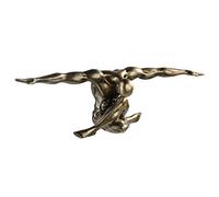 Casablance - Scultura decorativa di alta qualità Cliffhanger, 61 x 20 cm, finitura bronzo