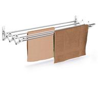 Casabriko 31110 Stendibiancheria a Soffietto, Inox e Nylon, Bianco, 100 cm